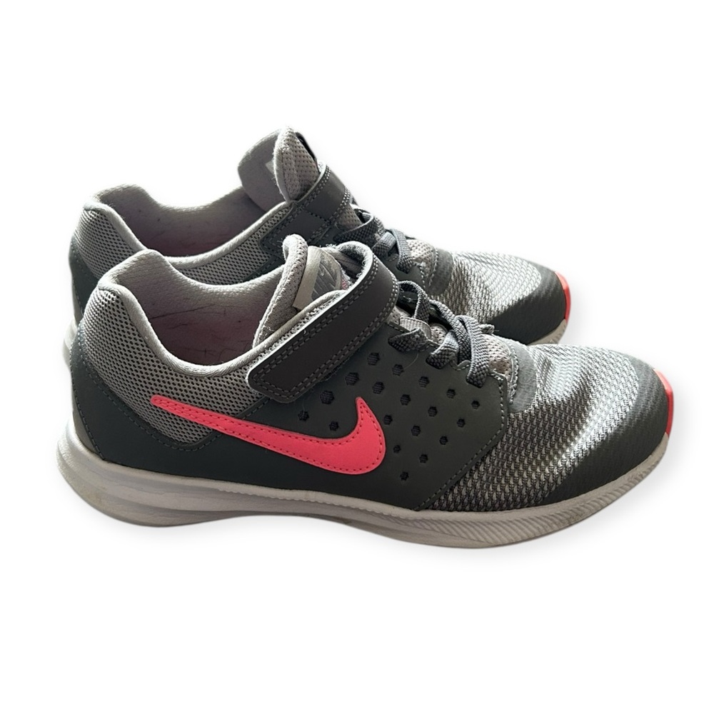 Nike Downshifter Kids Running Shoes Gray Pink Youth Size 3Y
